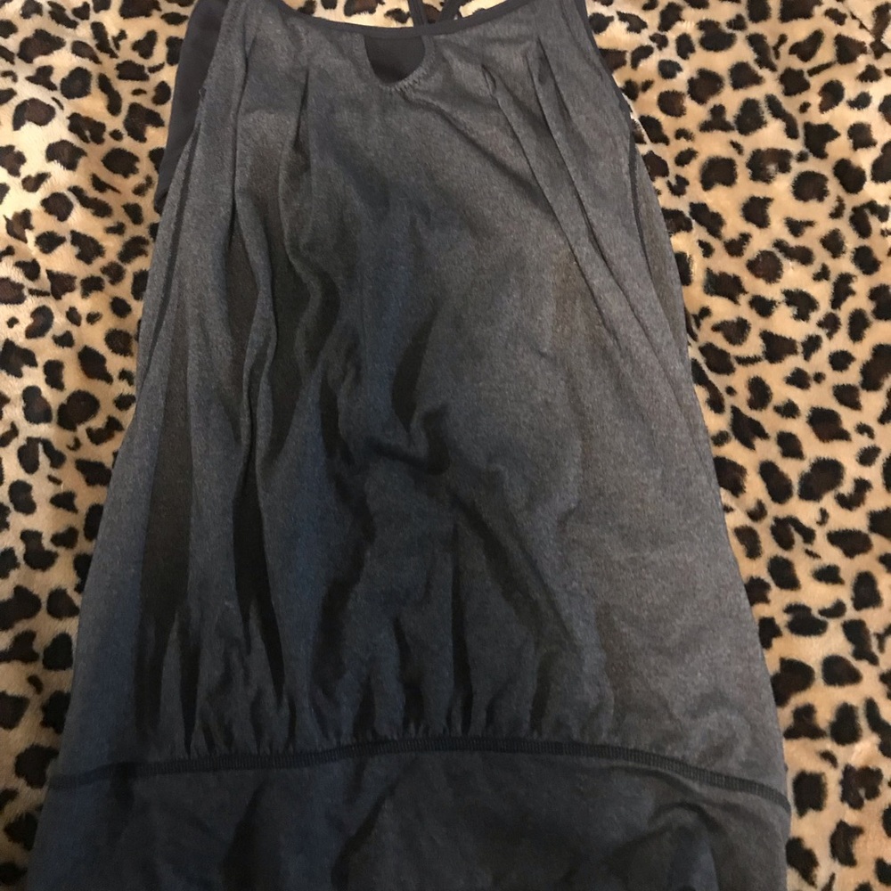 Lululemon Grey Shirt with bra attached